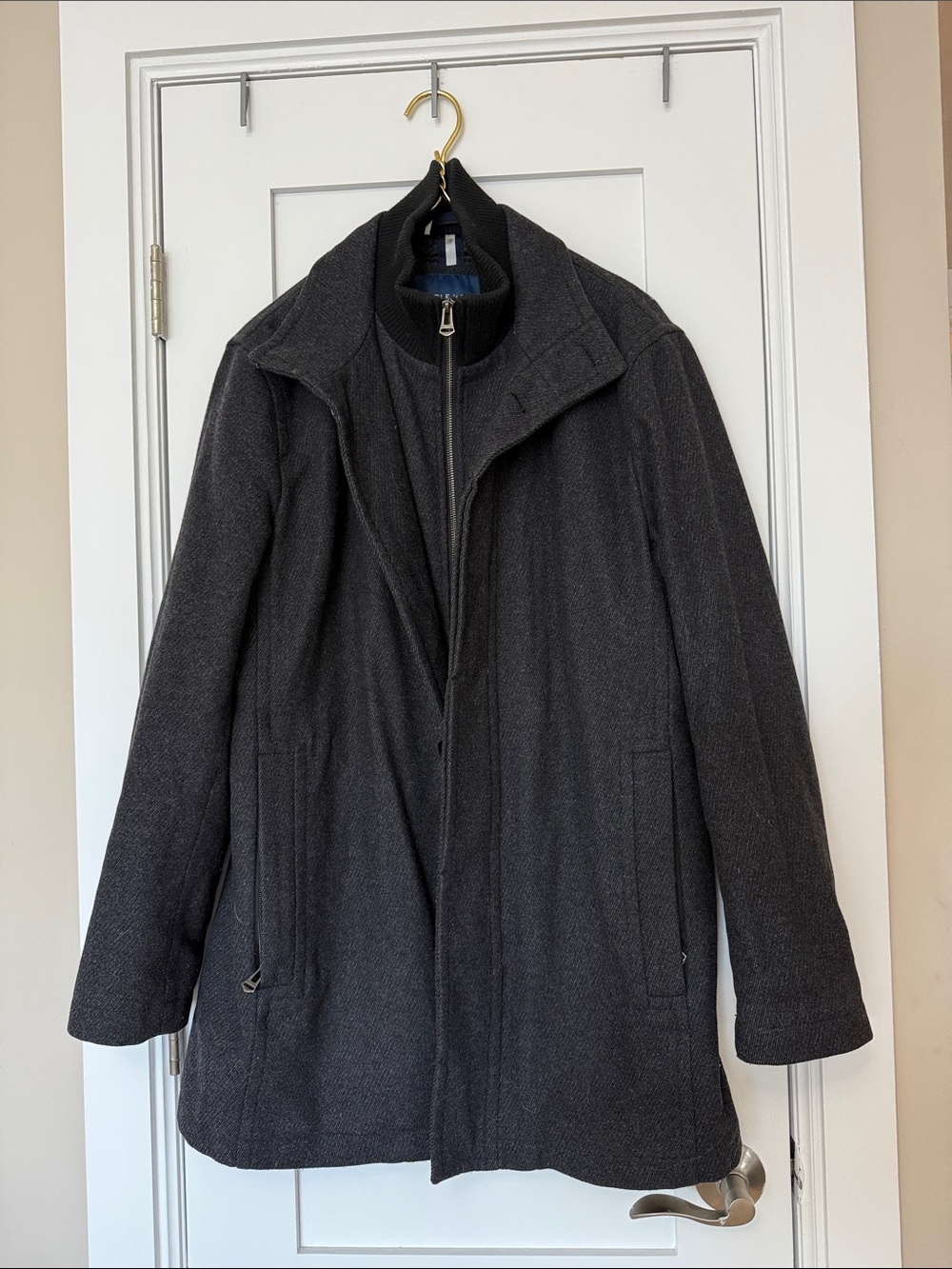 Cole Haan Charcoal Gray Men's Coat